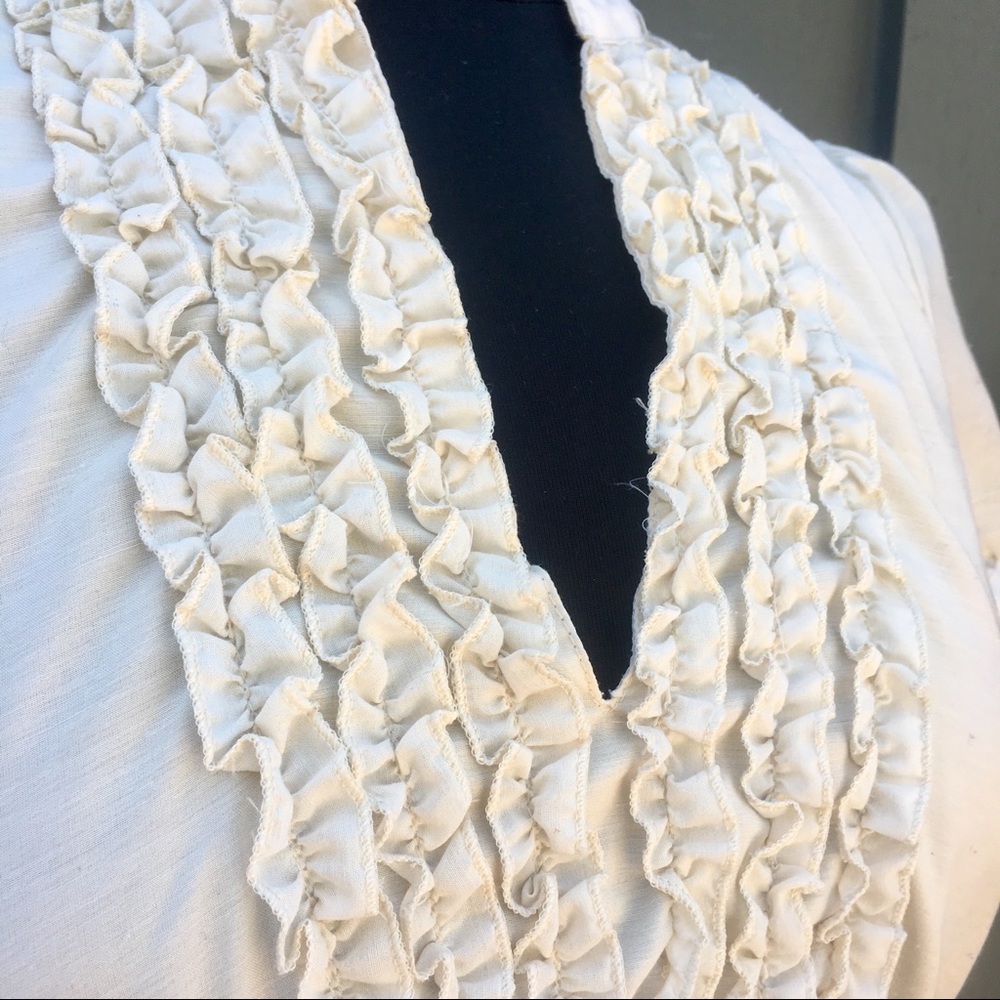Cream Cotton Ruffled Sundress - Picture 4 of 7